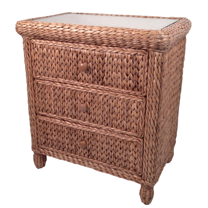 Bay Isle Home Debolt Rattan/Wicker Nightstand & Reviews Wayfair